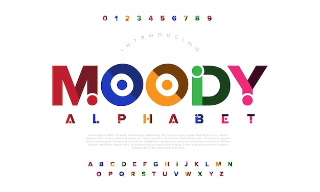 Modern abstract digital alphabet font Minimal technology typography Creative urban sport fashion f