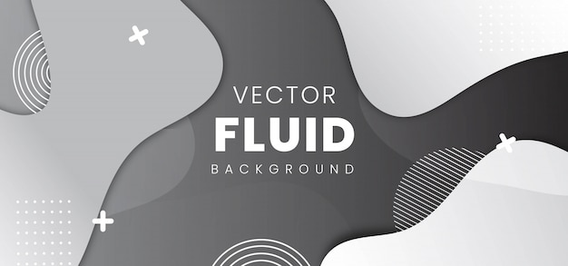 Modern Abstract Fluid banner