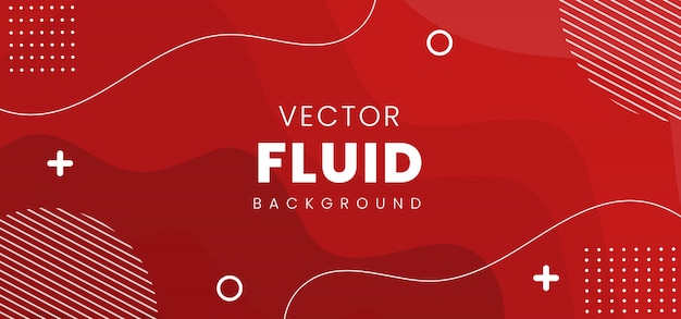 Modern Abstract Fluid red Background