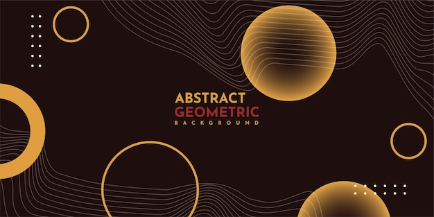 Modern abstract geometric background illustration template design