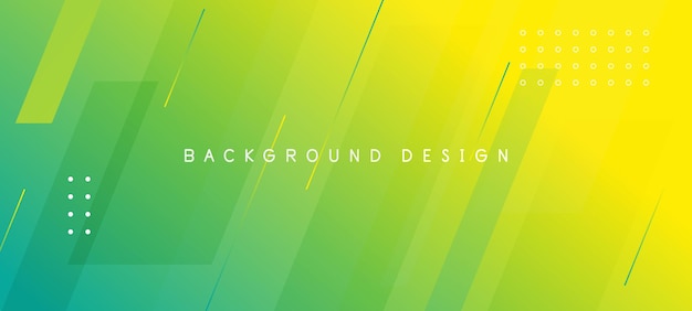 Modern abstract gradient green design element with geometric rectangle square shape background