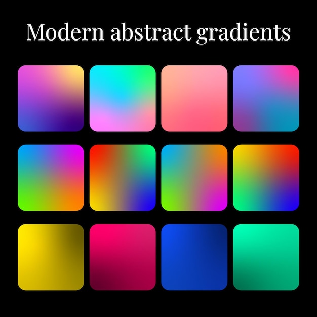 Modern abstract gradients