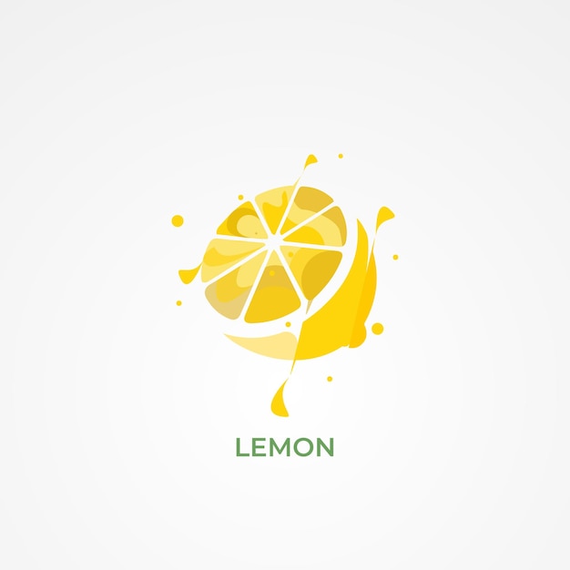 modern abstract lemon illustration premium vector