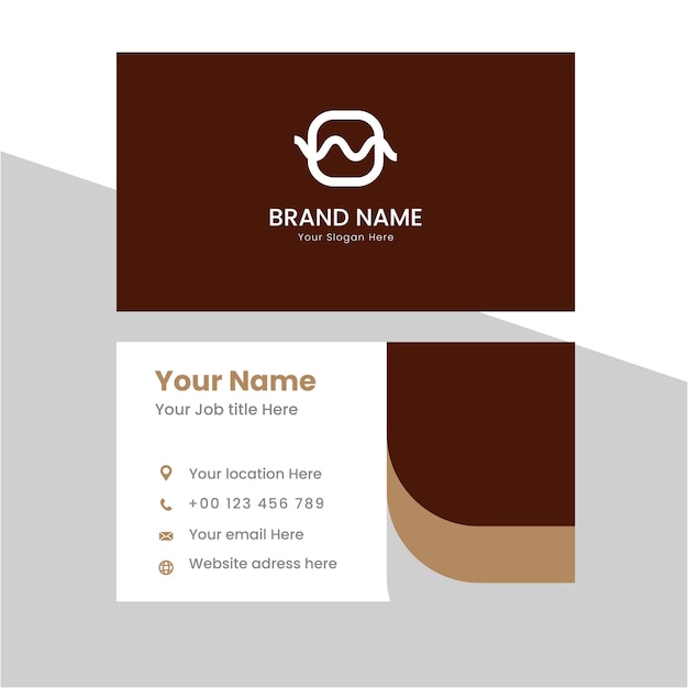 Modern abstract luxury business card