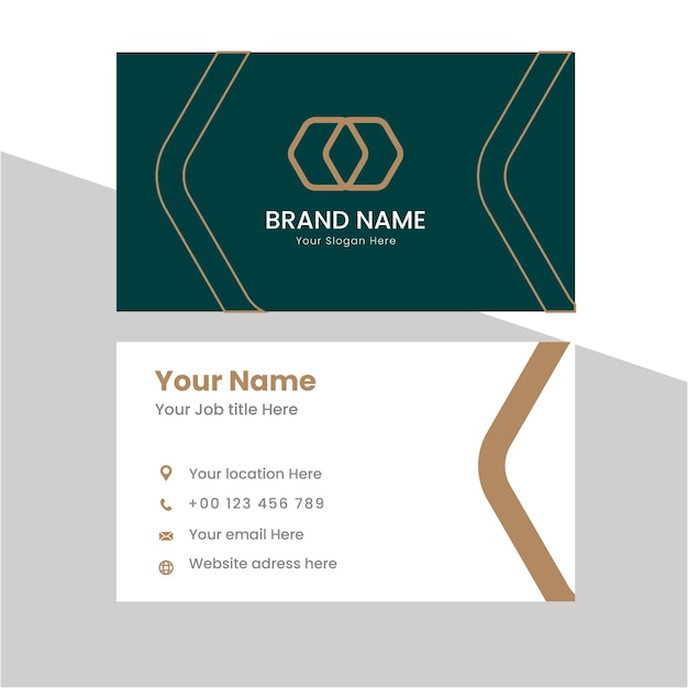 Modern abstract luxury business card