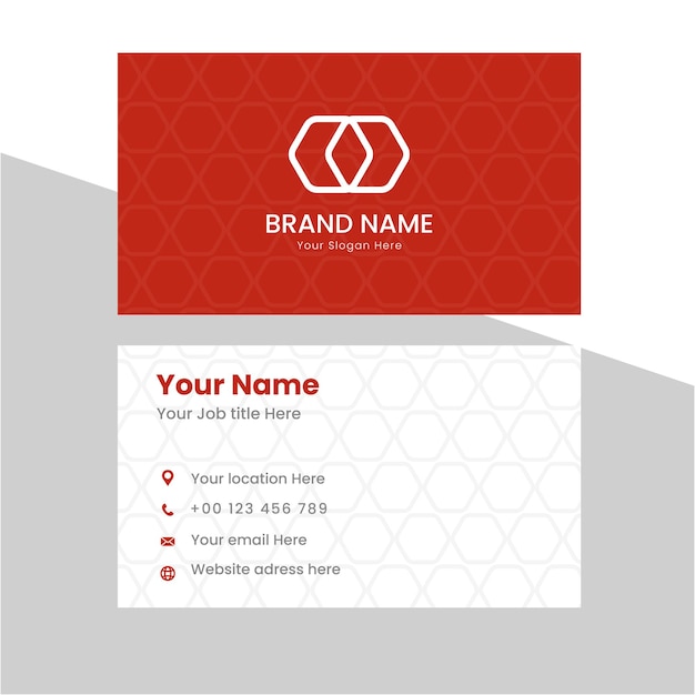 Modern abstract luxury business card