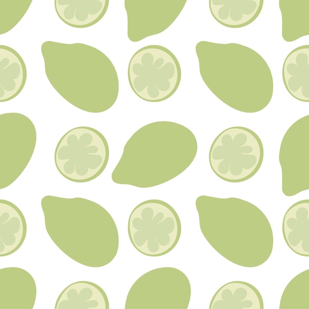 Modern Abstract Minimalist Fruit Lime Seamless Pattern Background