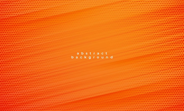 Modern abstract orange background gradient with slice effect and halftone dots