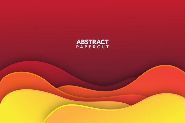 modern abstract paper cut background