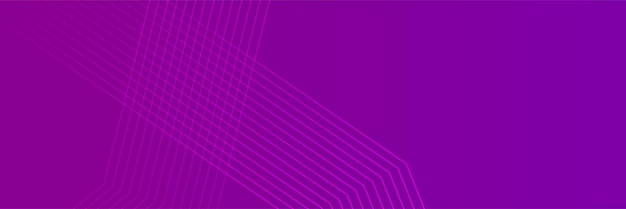 Modern abstract purple banner background