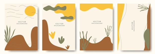 Modern abstract vector backgroundsminimal trendy style