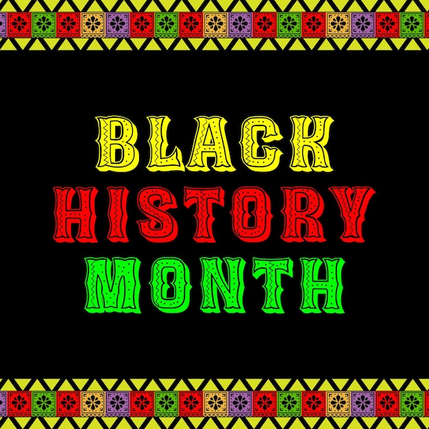 Modern AfroCentric Celebration Black History Month 2024 Illustration of African Culture American