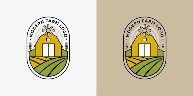 Modern Agriculture logo template