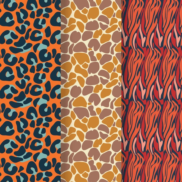 Modern animal print pattern collection