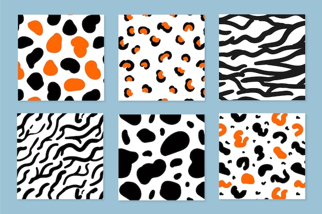 Modern animal print pattern collection