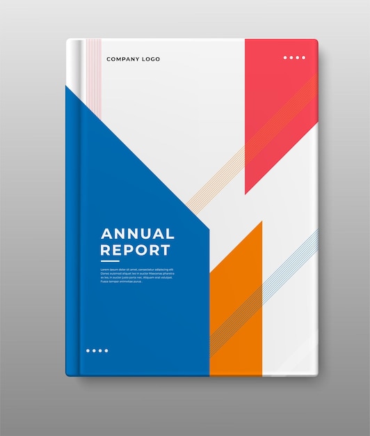 modern annual report geometric design