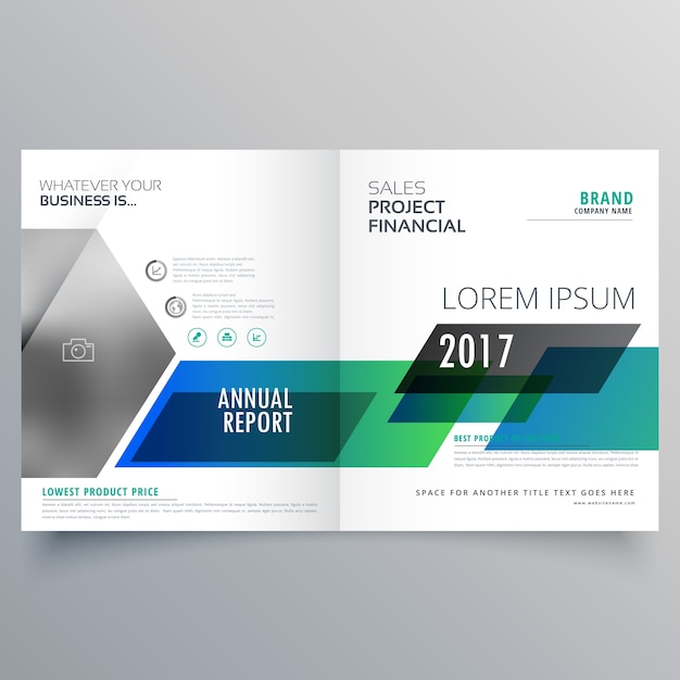 Modern annual report template