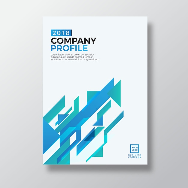 Modern annual report template