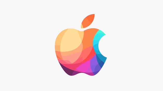 Vector modern apple vector illustration design logo template