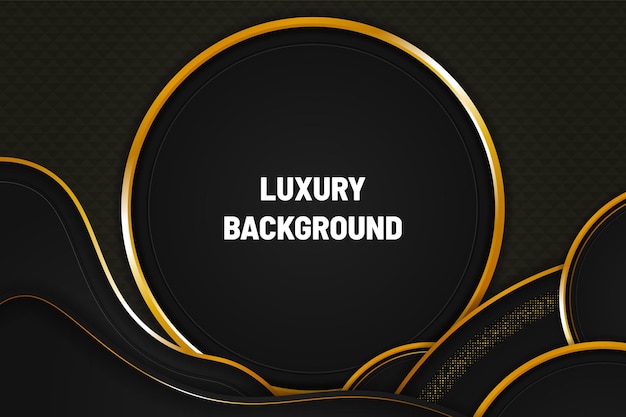 Modern background black and gold with element