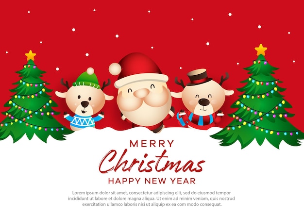 Modern background for marry christmas design