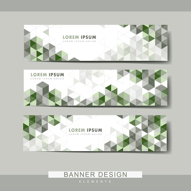 Modern banner set template design