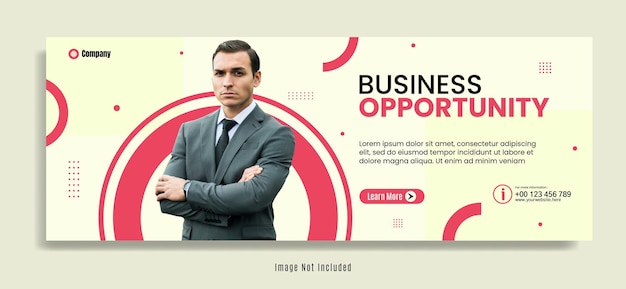 Modern banner template design for business webinar