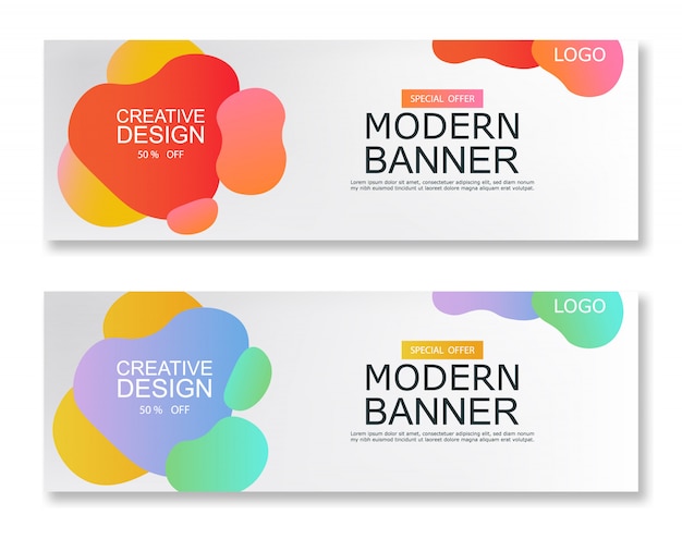 Modern banner, web template, graphic flyer, web design, creative design