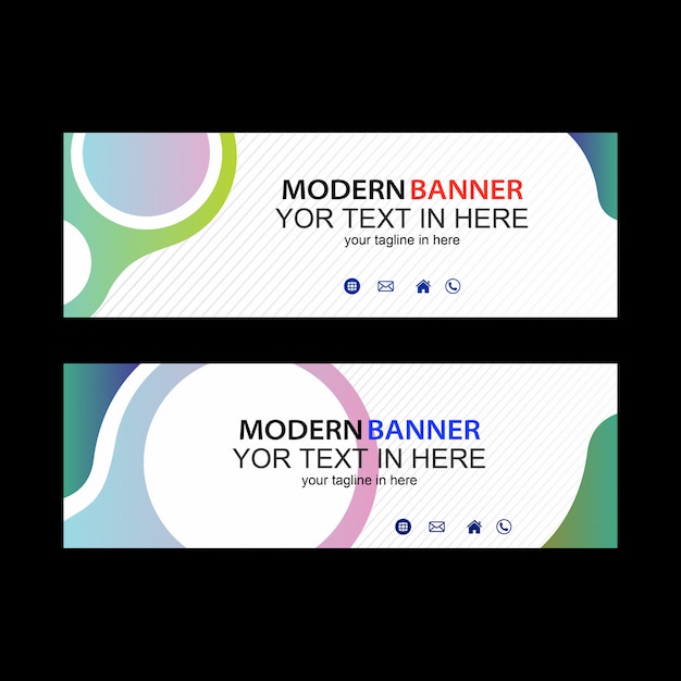 Modern banners template