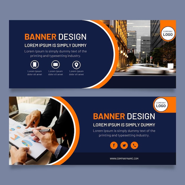 Modern banners template