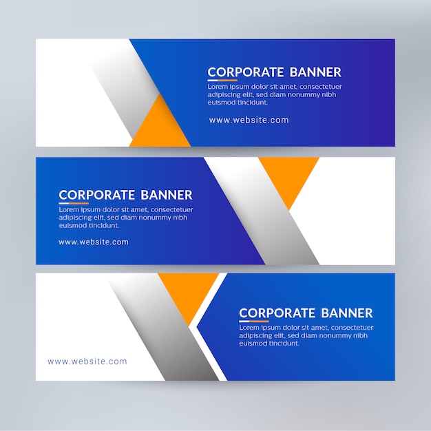 Modern banners template