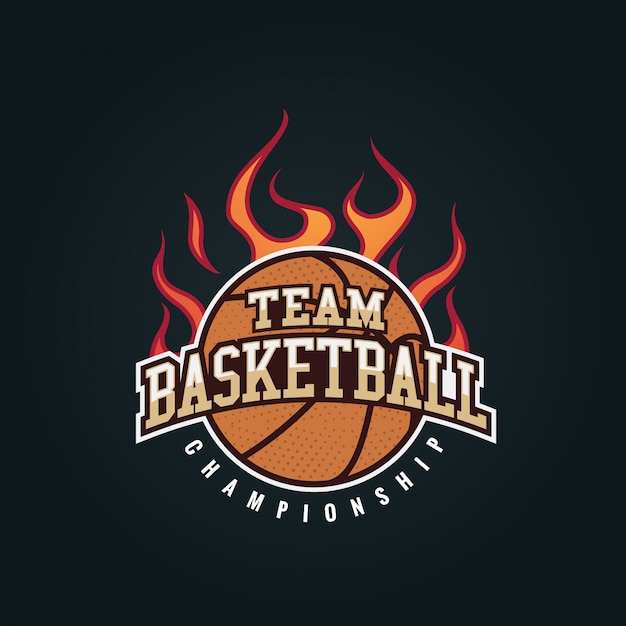 Modern Basketball Badge Logo Illustration