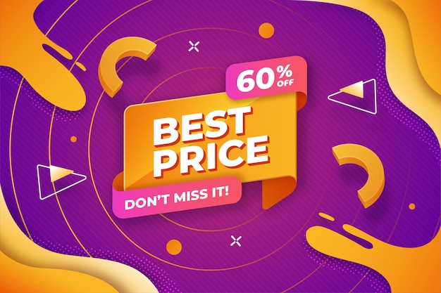 Modern best price banner background template