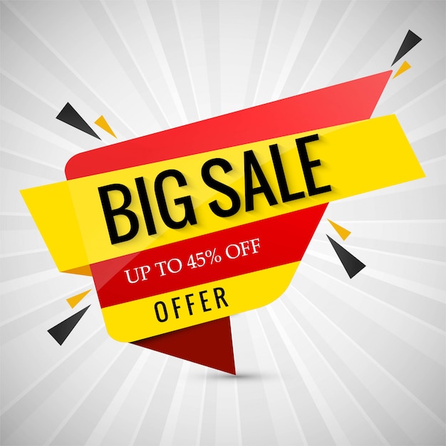 Modern big sale banner design