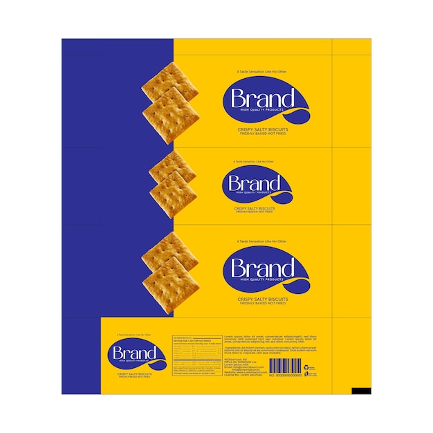 Vector modern biscuits label design in editable eps collection