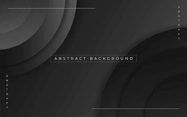 Vector modern black abstract background template