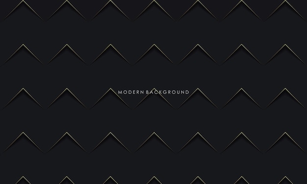 Modern black background with golden luxury