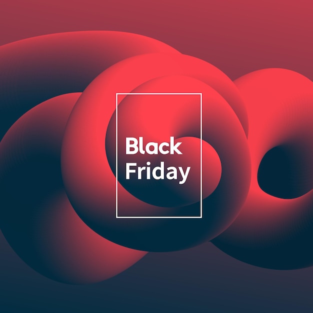 Modern Black Friday abstract banner vector design.