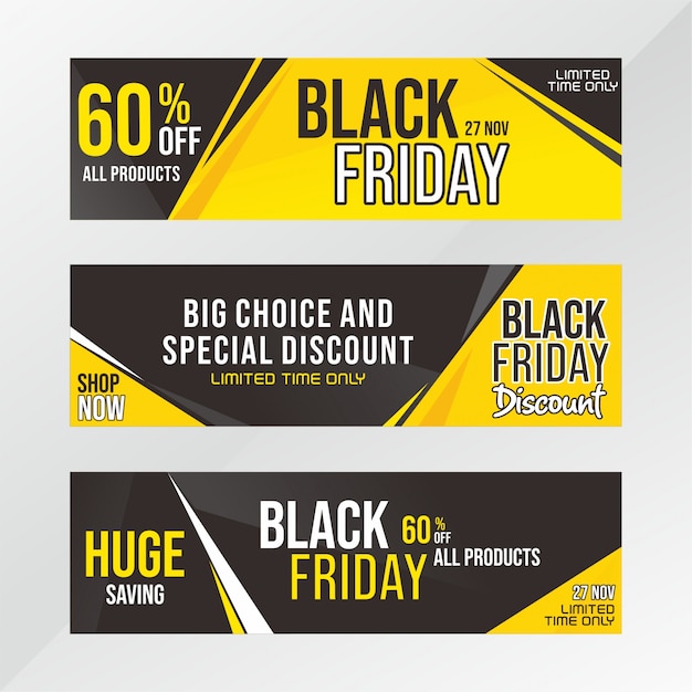 Modern black Friday banner