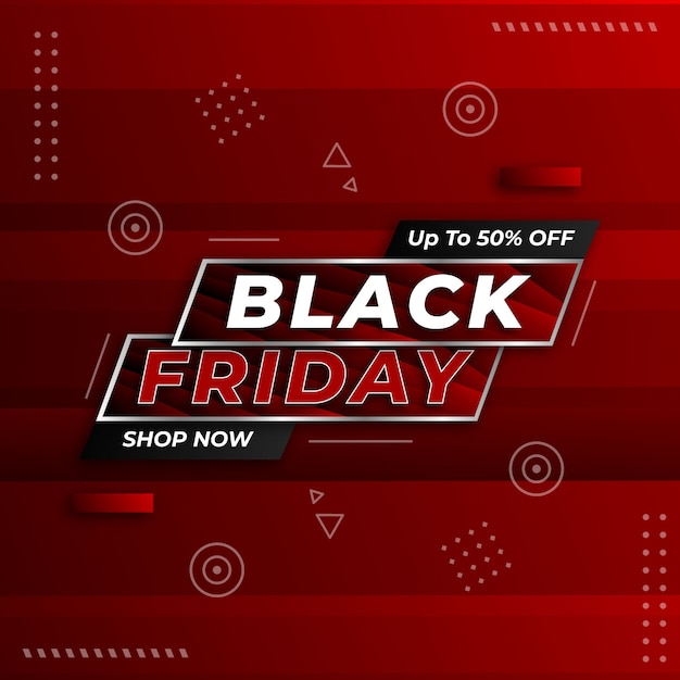 Modern black friday concept design template