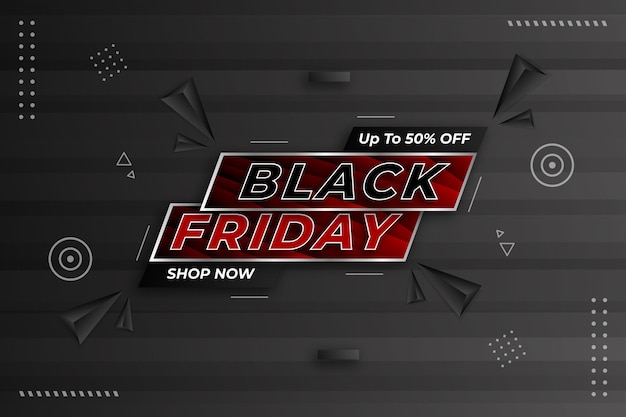 Modern black friday concept design template