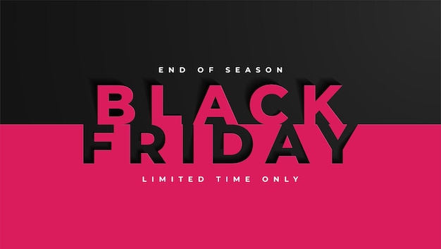 Modern black friday super sale banner