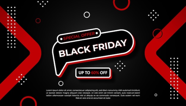 modern black friday super sale offer banner minimal design