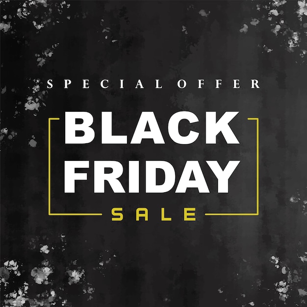 Modern black friday watercolor background