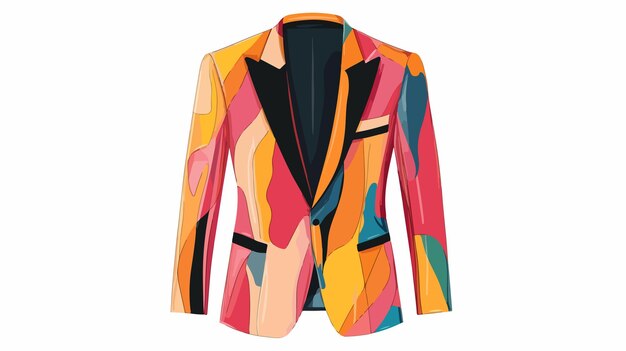 Vector modern blazer vector illustration for stylish mens fashion corporate look