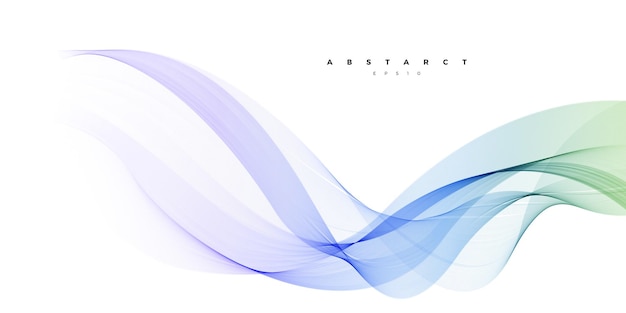 Modern blue color line wave background design