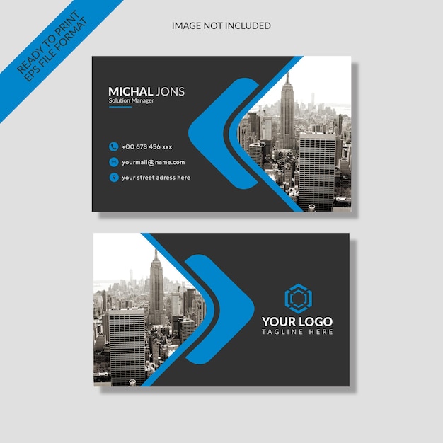 Modern blue wave business template design in Vector format