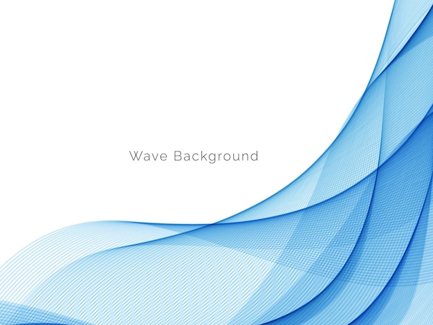 Modern Blue wave design background