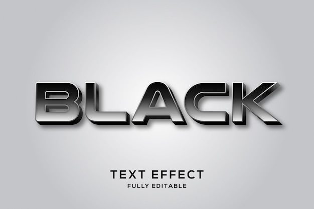 Modern Bold Black Text Effect