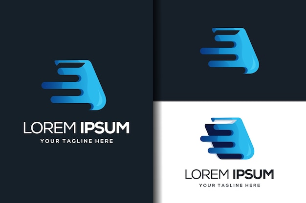 Modern Book logo design